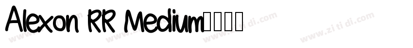 Alexon RR Medium字体转换